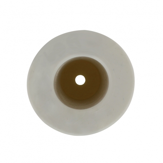 White Motorcycle Rubber Grip Set - 1" or 1-1/8" (25/28mm) (Bulk) (Pair) - Thumbnail 2