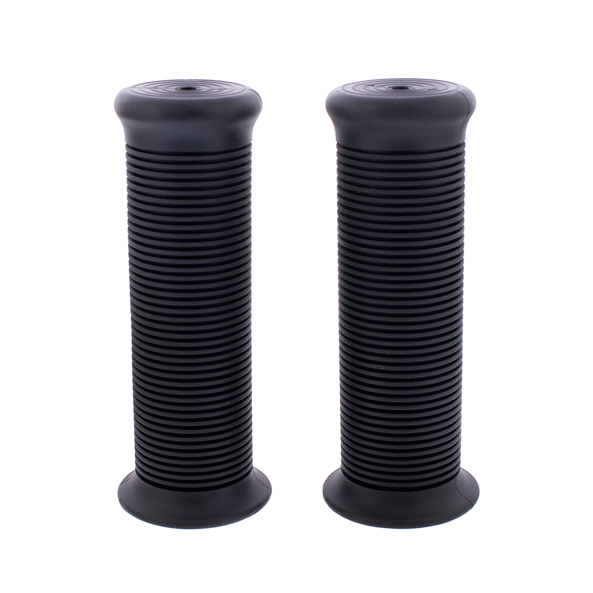 Black Motorcycle Rubber Grip Set - 7/8" or 1" (22/25mm) (Bulk) (Pair) - Thumbnail 6