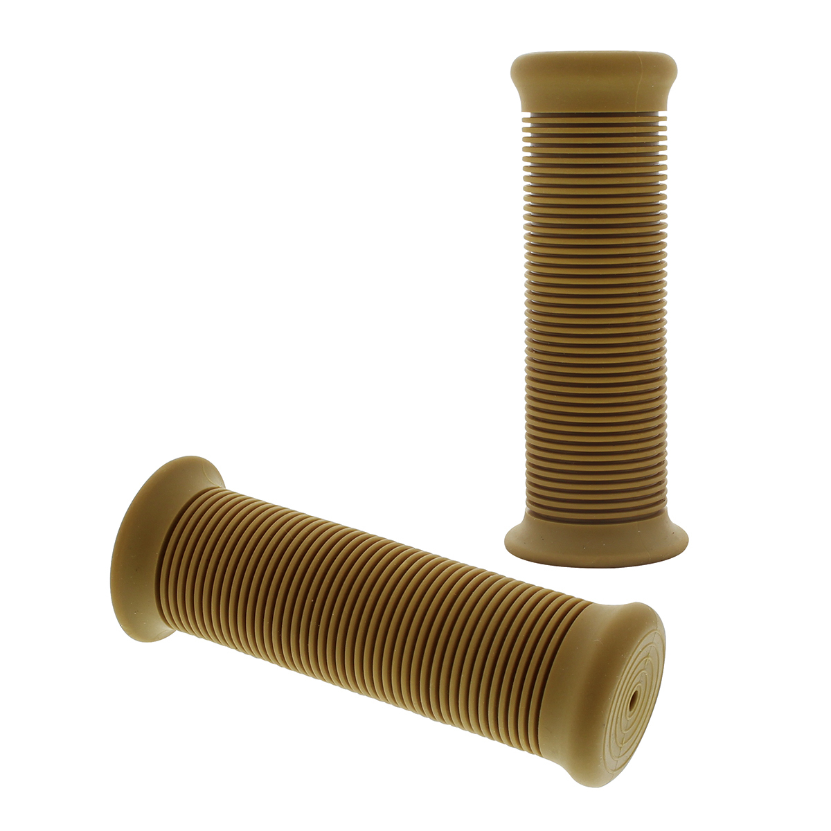 Natural Color Motorcycle Rubber Grip Set - 7/8" or 1" (22/25mm) (Pair) - Thumbnail 4