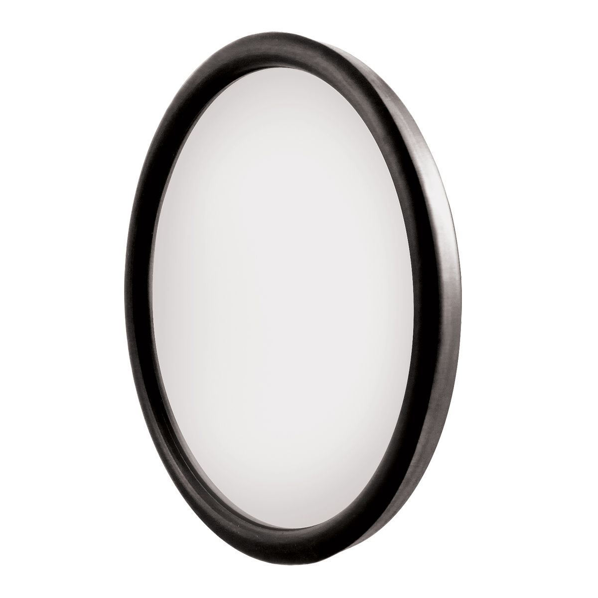 8-1/2" 430 Stainless Steel Heated 320R Convex Mirror - Centered Mounting Stud