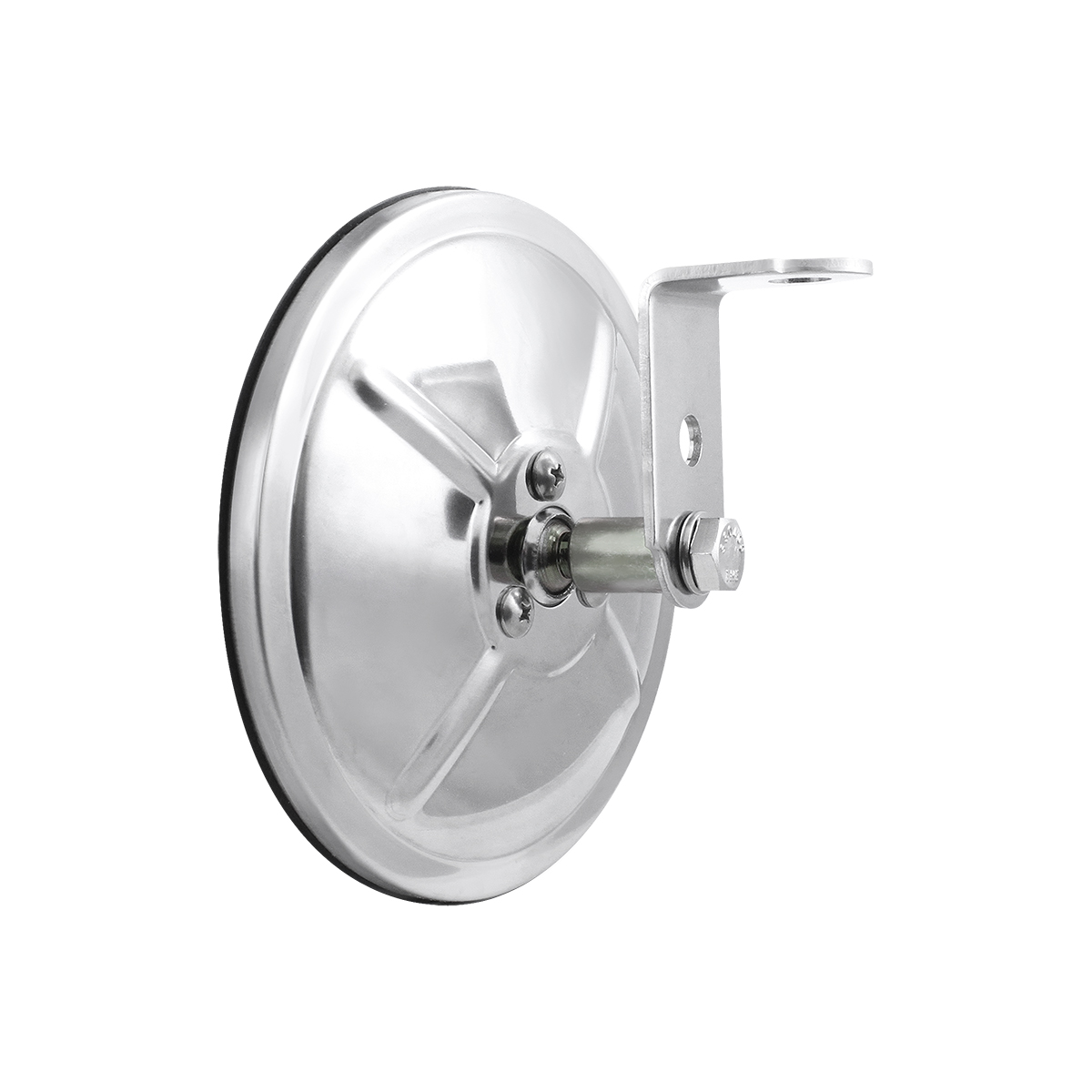 5" 430 Stainless Steel 320R Convex Mirror - Centered Mounting Stud - Thumbnail 4