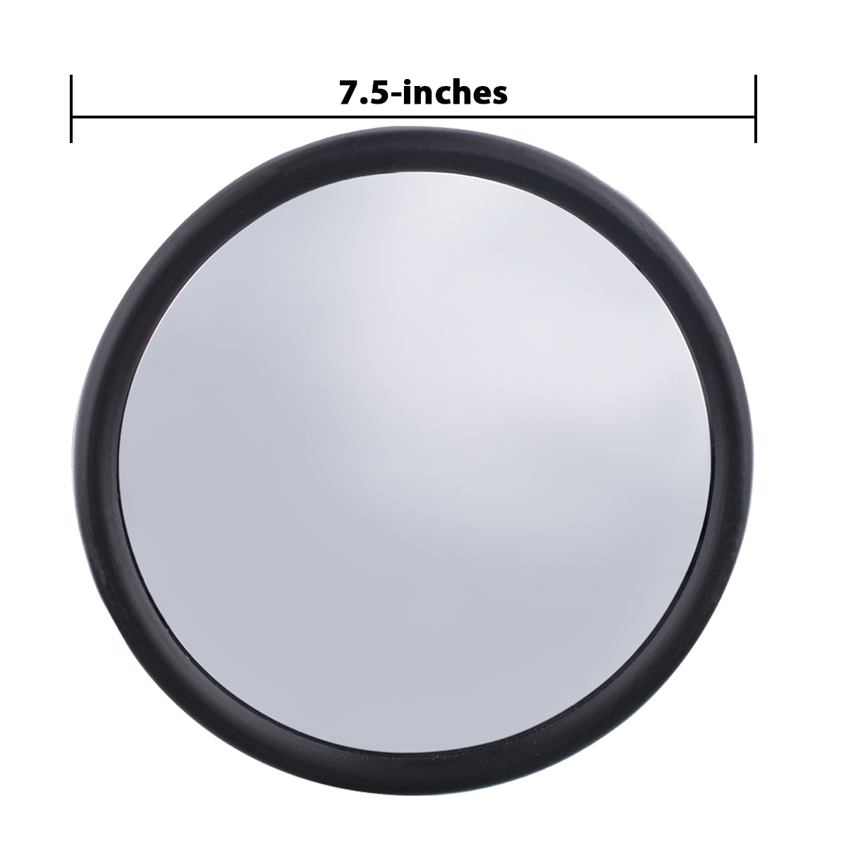 7-1/2" 430 Stainless Steel 320R Convex Mirror - Centered Mounting Stud - Thumbnail 10