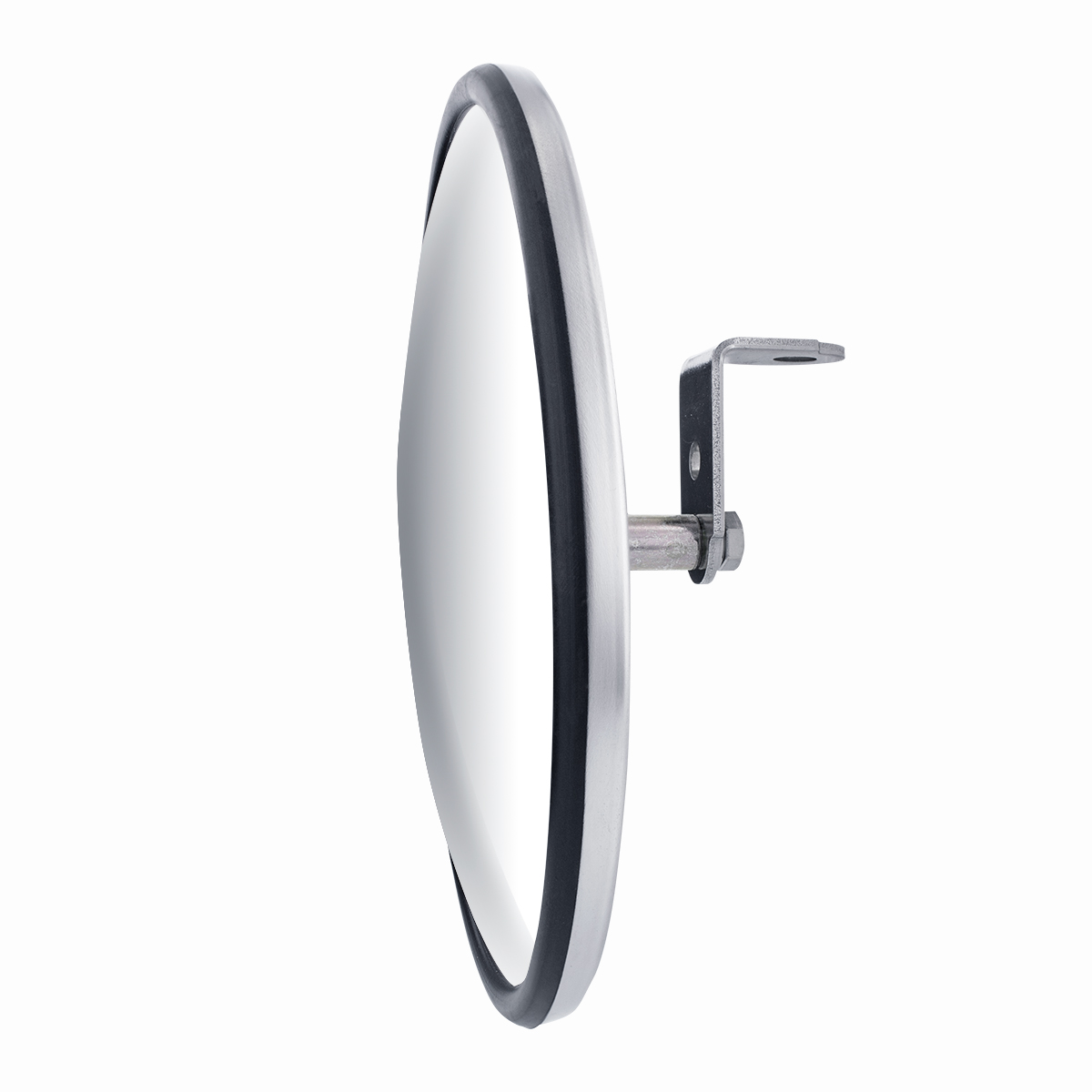 8-1/2" 430 Stainless Steel 320R Convex Mirror - Centered Mounting Stud - Thumbnail 2