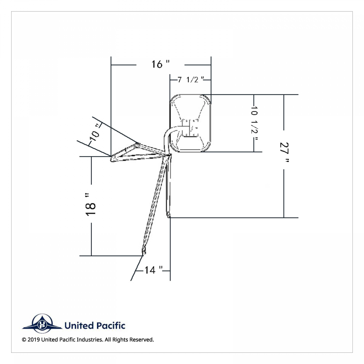 Stainless Steel Swing Away Mirror - Thumbnail 4