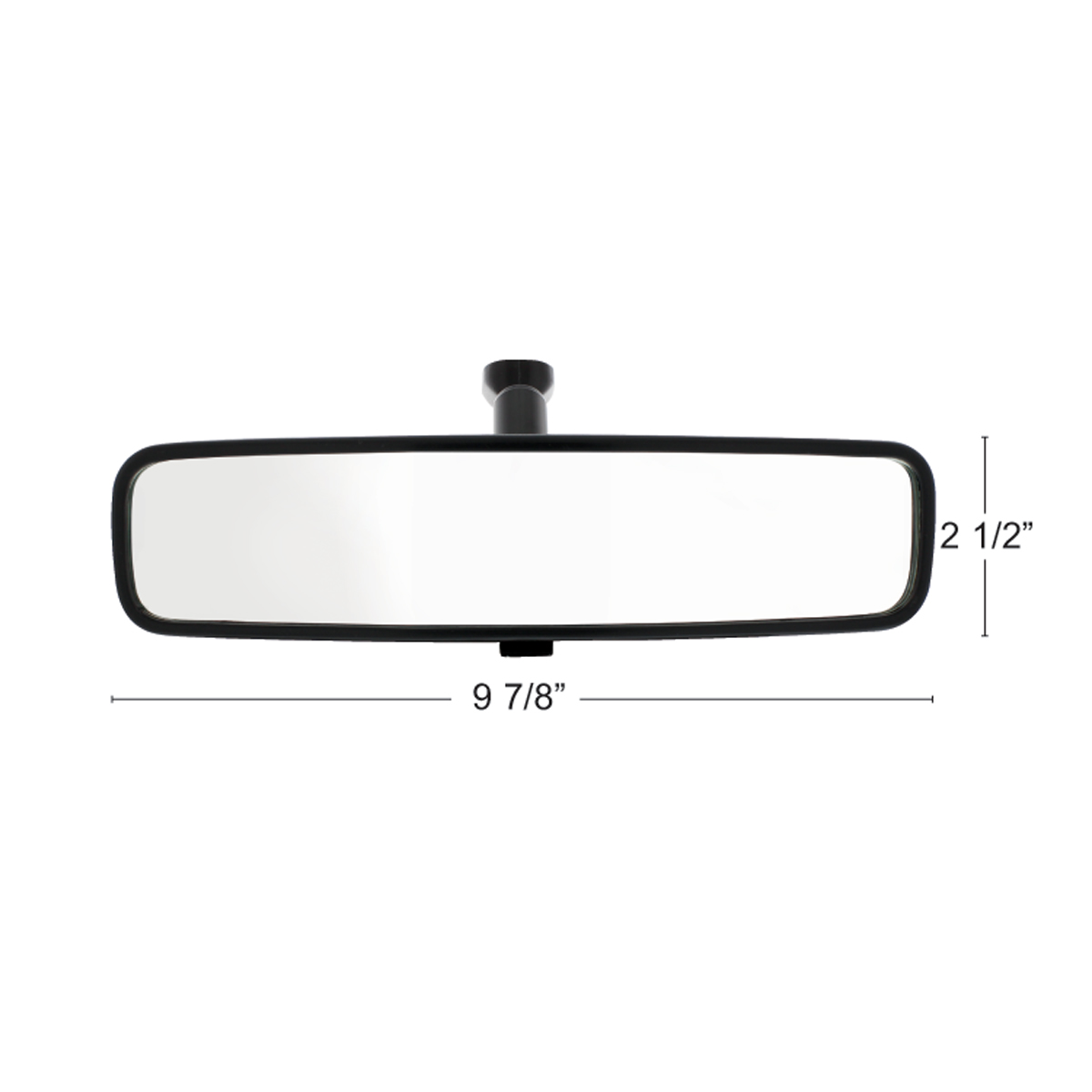 10" Black Day/Night Interior Rearview Mirror Assembly - Glue-On Mount - Thumbnail 8