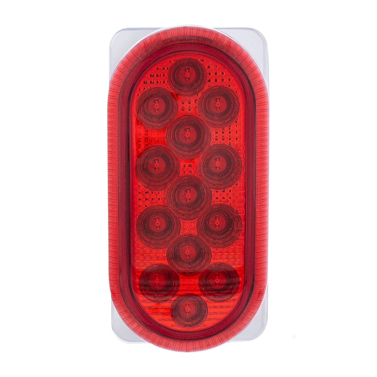 26 LED Dual Function Reflector Double Face Oval Light With SS Bracket - Amber & Red LED/Amber & Red Lens - Thumbnail 10