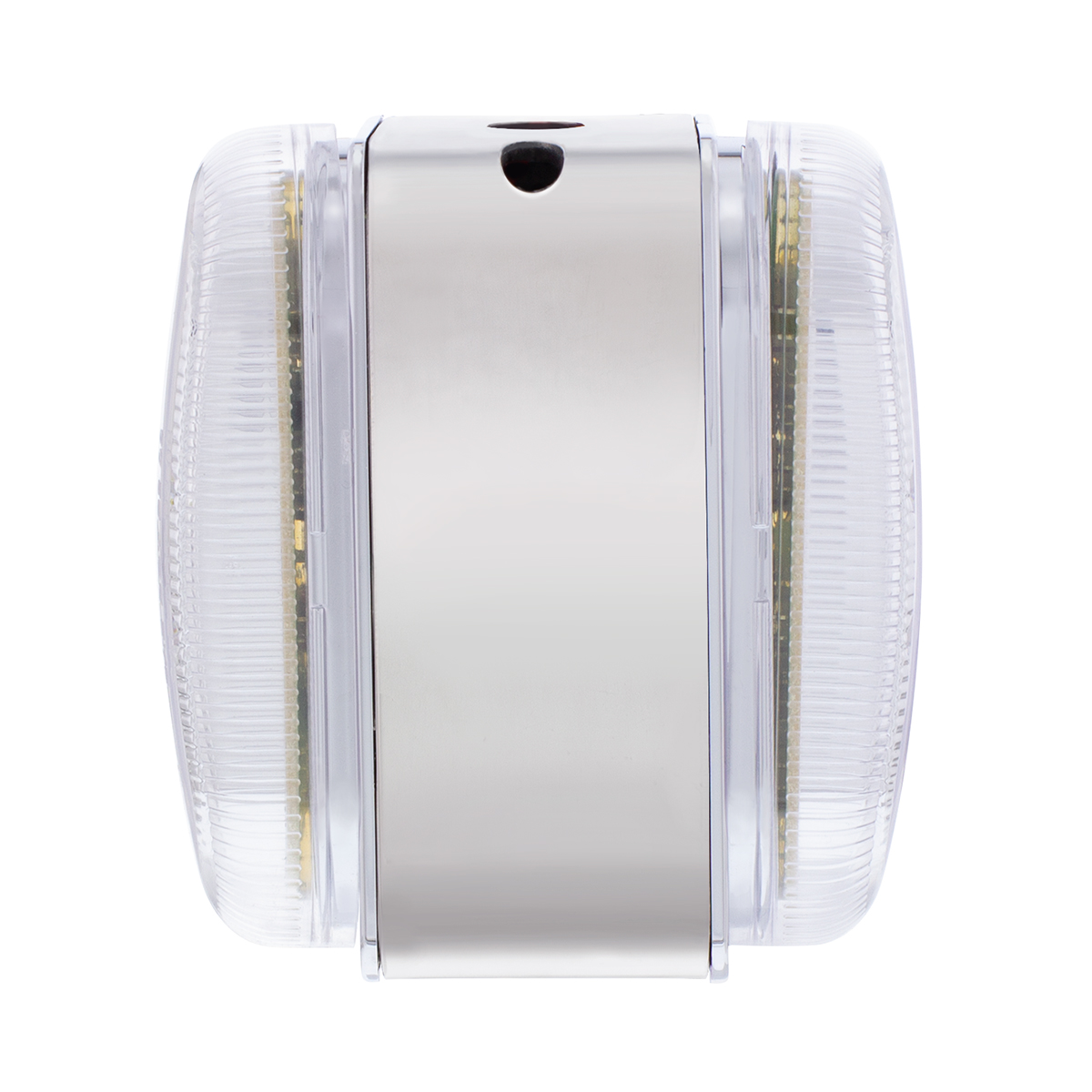 26 LED Dual Function Reflector Double Face Oval Light With SS Bracket - Amber & Red LED/Clear Lens - Thumbnail 6