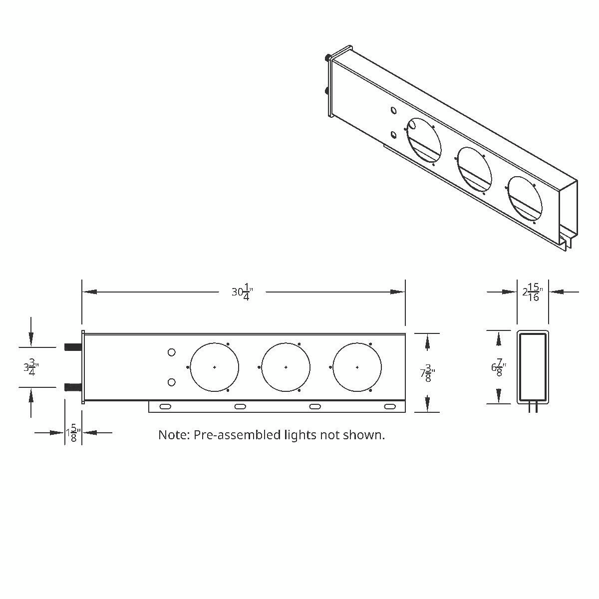 3-3/4" Bolt Pattern SS Spring Loaded Bar With 6X 4" 13 LED Abyss Lights & Visors - Red LED/Clear Lens (Pair) - Thumbnail 5