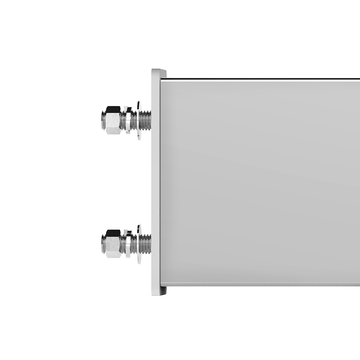 3-3/4" Bolt Pattern SS Spring Loaded Bar With 6X 4" 16 LED Turbine Lights & Visors - Red LED/Red Lens (Pair) - Thumbnail 3