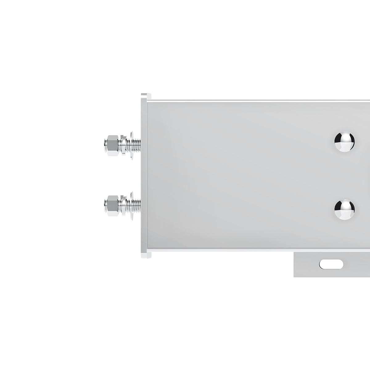 2.5" Bolt Pattern SS Spring Loaded Bar With 6X 4" 16 LED Turbine Lights - Red LED/Red Lens (Pair) - Thumbnail 3