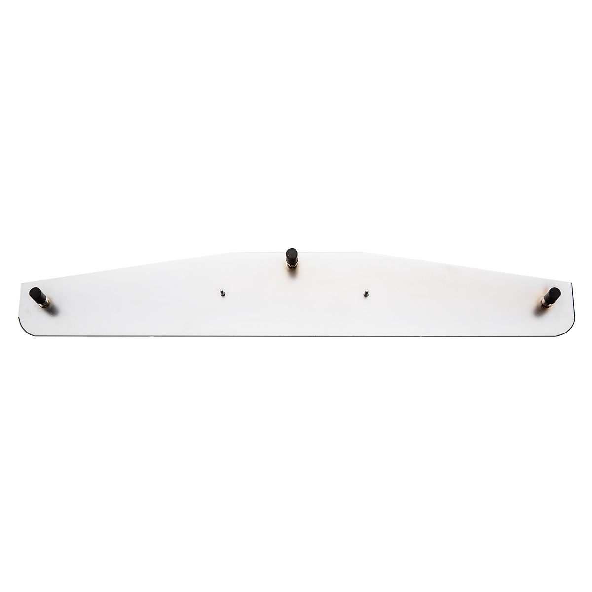 4" x 24" Chrome Bottom Mud Flap Weight With Oval Cast Eagle Emblem - Thumbnail 4