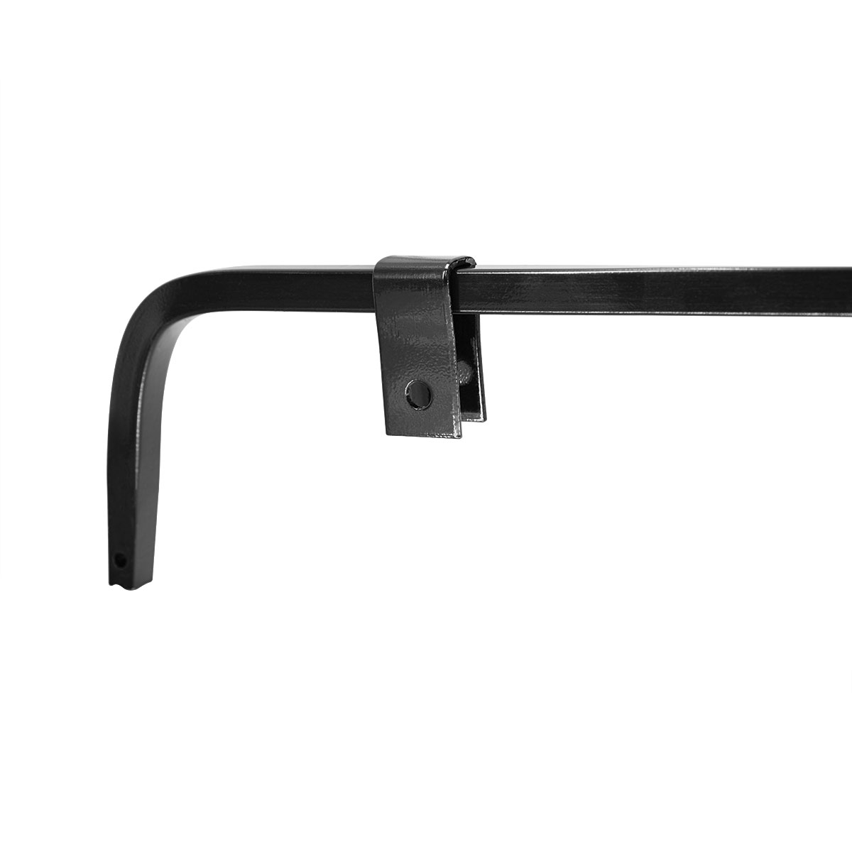 Black Straight Mud Flap Hangers With Mounting Hardware - No Coil (Pair) - Thumbnail 7