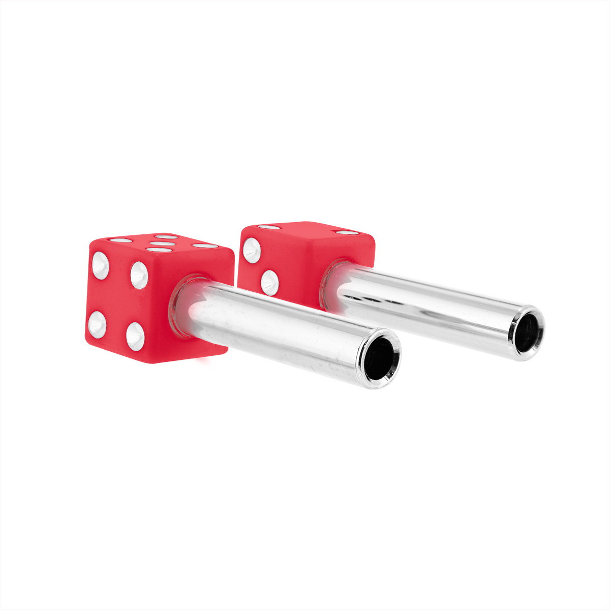 Dice Door Lock Knobs - Red (2Pc/Set) - Thumbnail 3