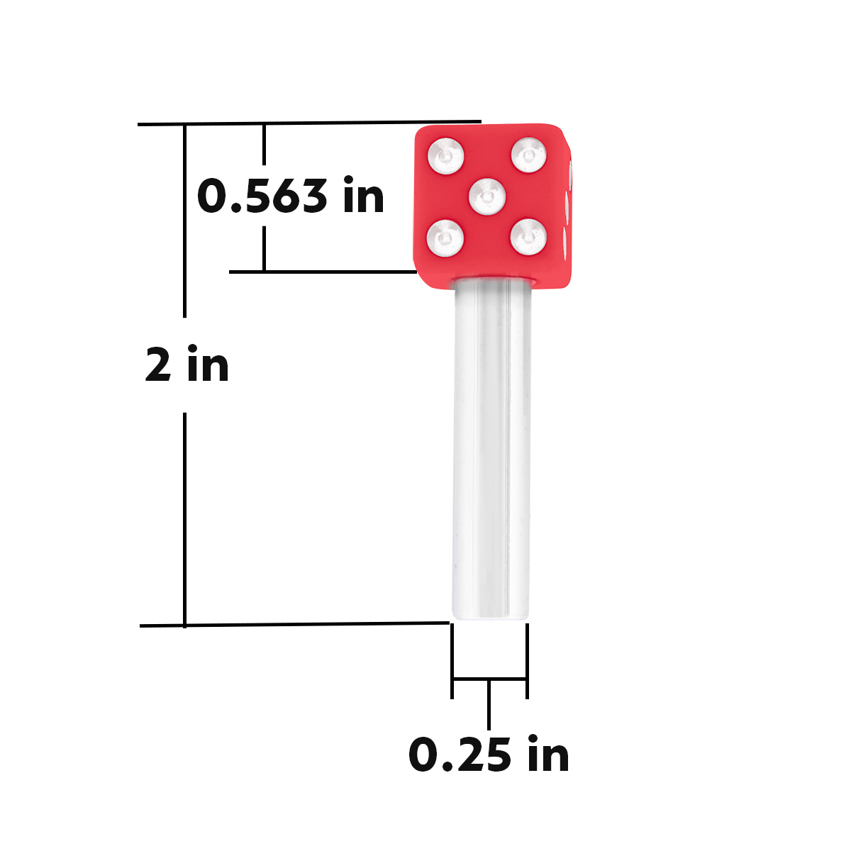 Dice Door Lock Knobs - Red (2Pc/Set) - Thumbnail 6