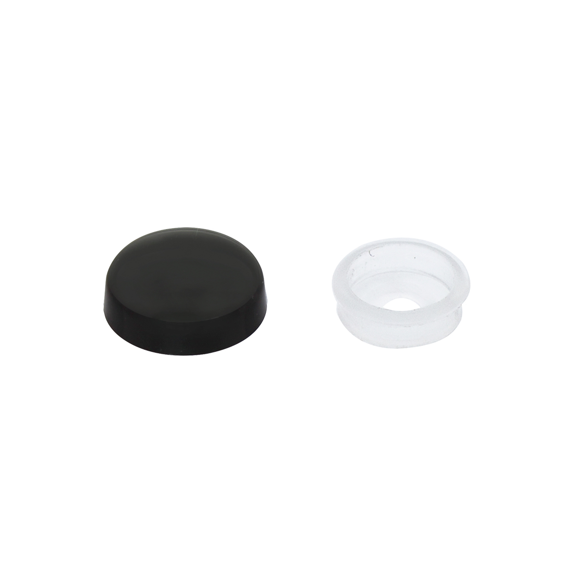 Black Plastic Snap-On Cap For #6 And #8 Screw (Bulk) - Thumbnail 2