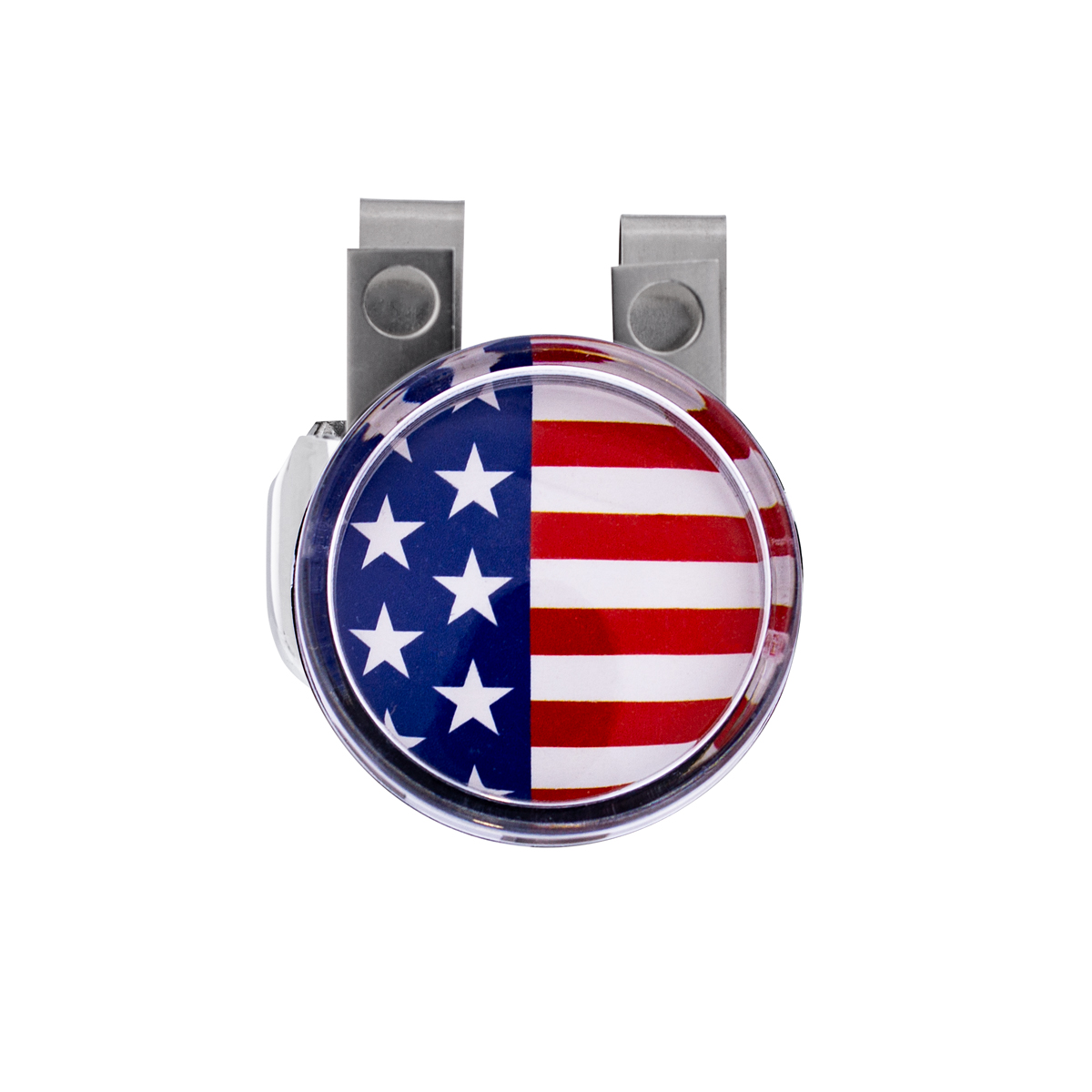 Vintage Steering Wheel Spinner With Clear Removable Top & Additional Flag Inserts - Thumbnail 6