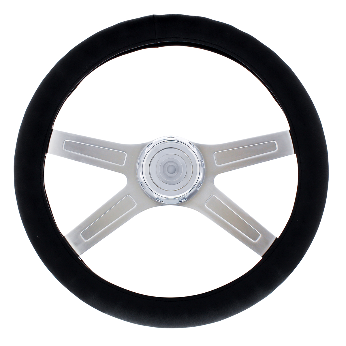 20" Black Steering Wheel Cover - Thumbnail 3