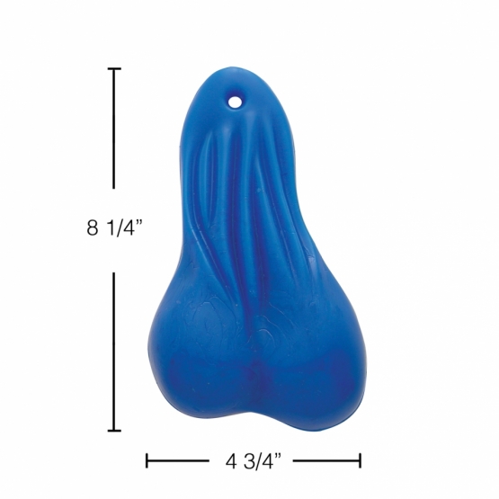 8-1/4" Tall Large Low-Hanging Rubber Balls - Blue - Thumbnail 2