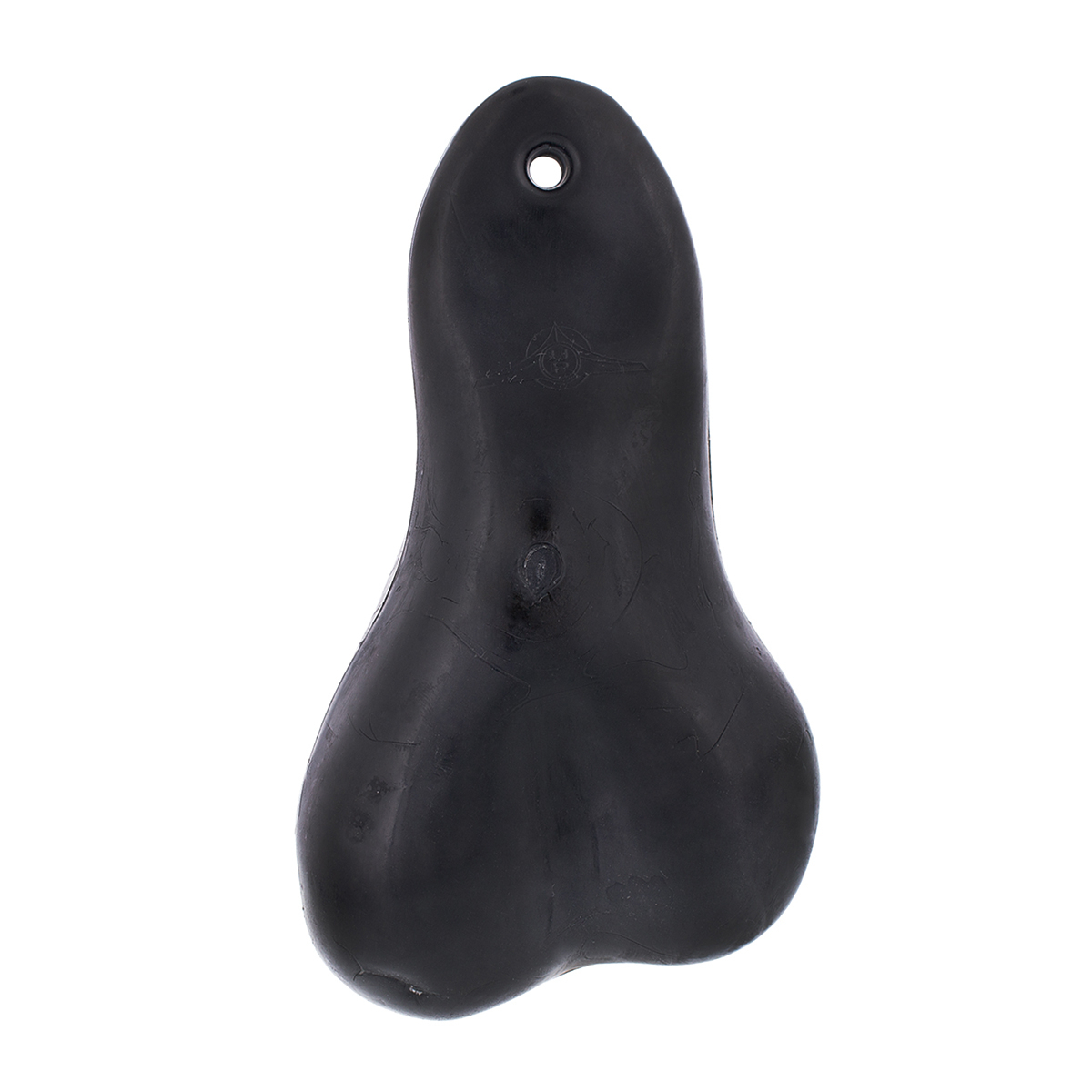 8-1/4" Tall Large Low-Hanging Rubber Balls - Black - Thumbnail 4