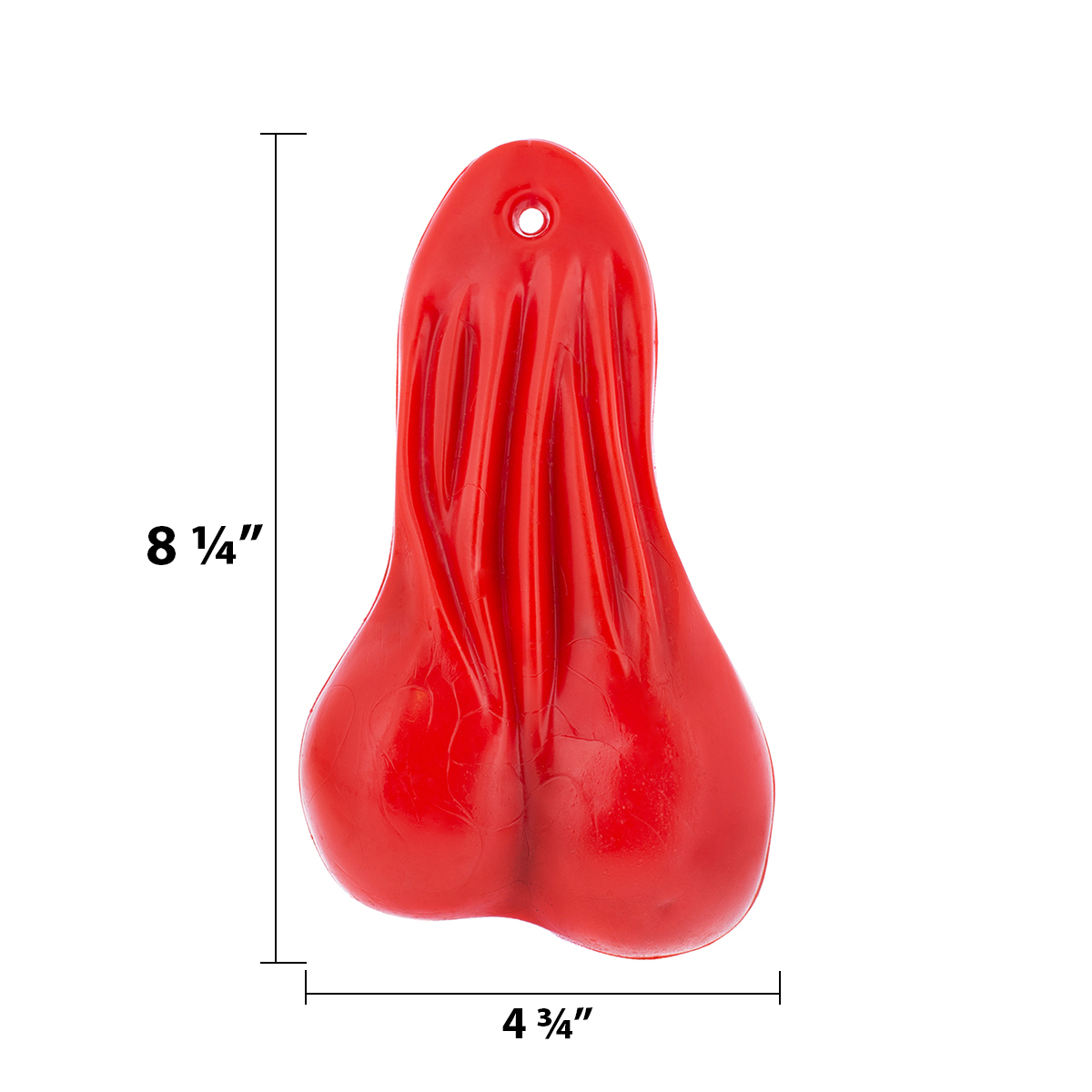 8-1/4" Tall Large Low-Hanging Rubber Balls - Red - Thumbnail 8