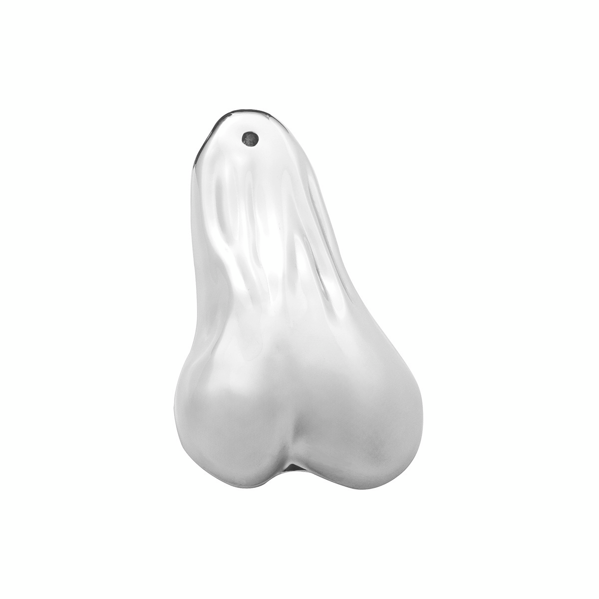 8-1/4" Tall Large Stainless Steel Low-Hanging Balls - Thumbnail 2