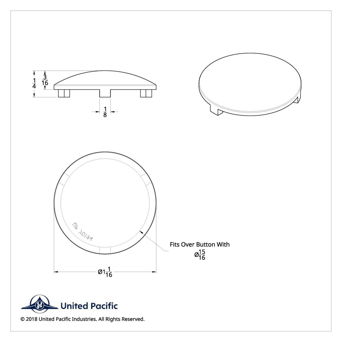 Vinyl Button Cover For Kenworth (Bulk) - Thumbnail 2