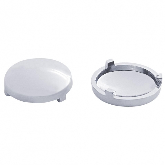 Chrome Plastic Covers For 3/4" Round Vinyl Button For Most Freightliner & International (Bulk)