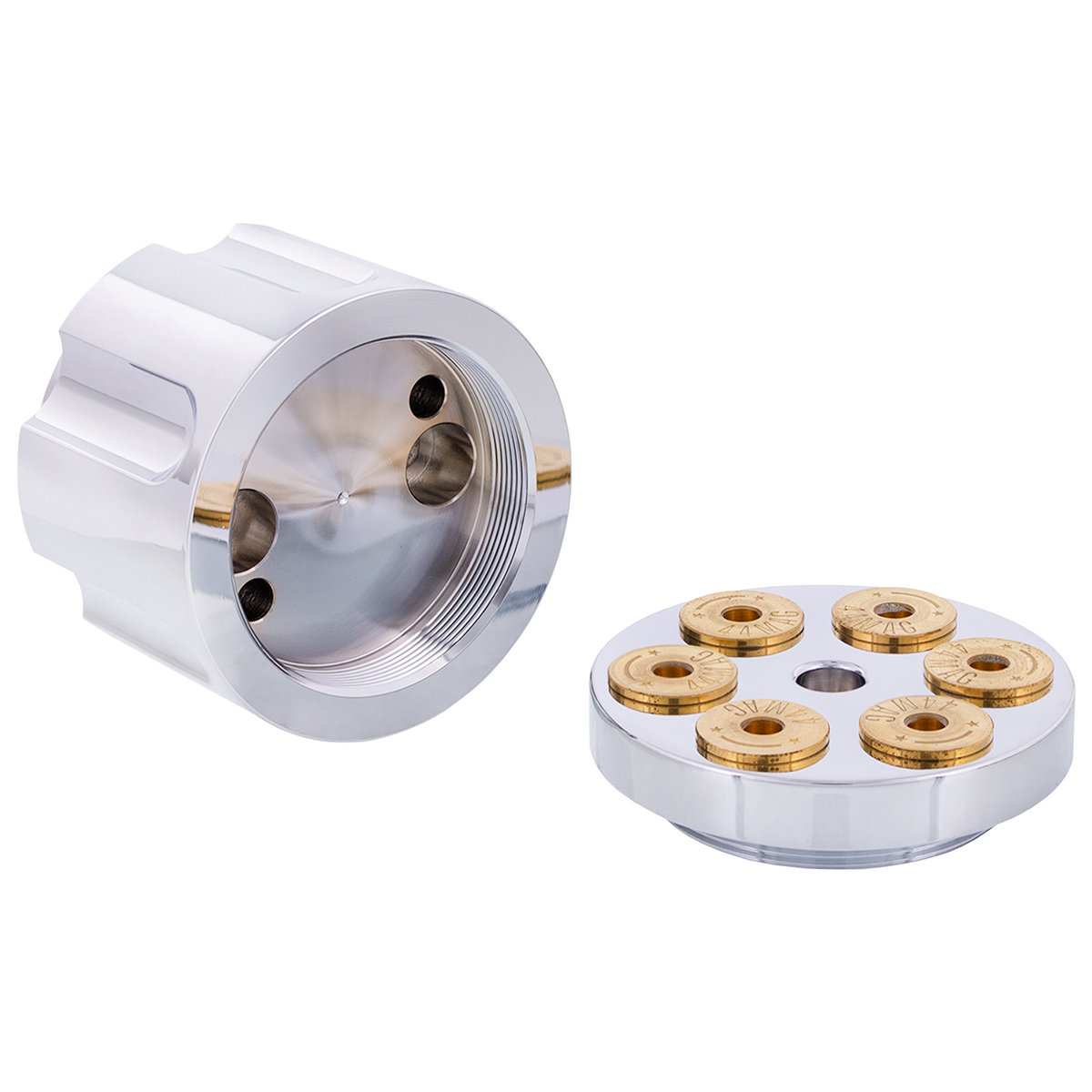 Gun Cylinder 13/15/18 Speed Gearshift Knob - Chrome - Thumbnail 8