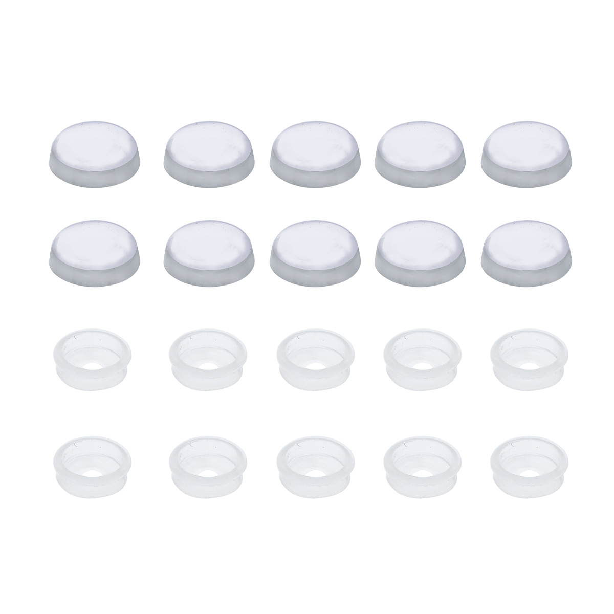 Chrome Plastic Snap-On Screw Covers For 1/4" Screw (10-Pack) - Thumbnail 3