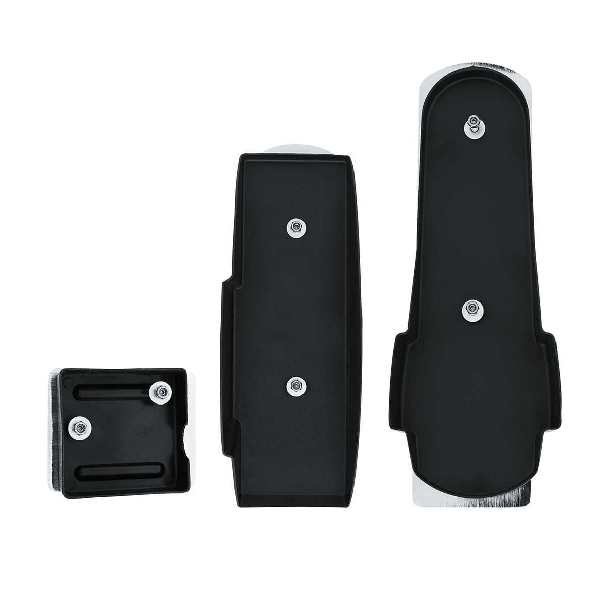 Billet Aluminum With Black Rubber Pedal Set For Kenworth - Thumbnail 4
