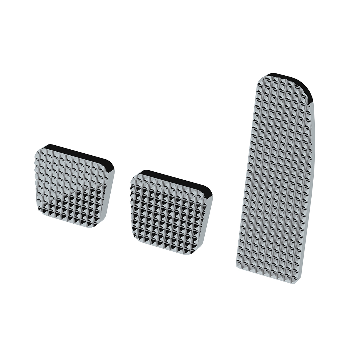 Chrome Billet Aluminum Diamond Pedal Set For 2008-2017 Freightliner Cascadia/Coronado/M3 - Thumbnail 7