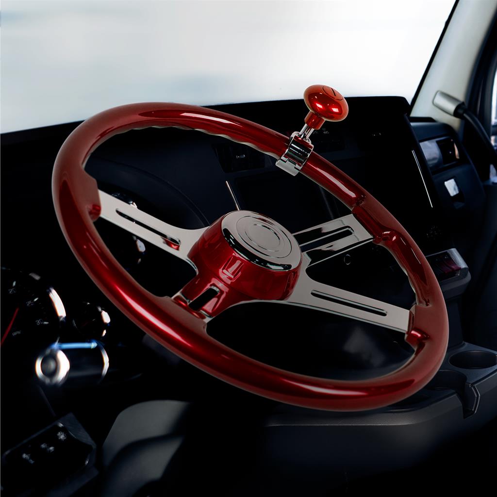Heavy Duty Steering Wheel Spinner - Candy Red - Thumbnail 6
