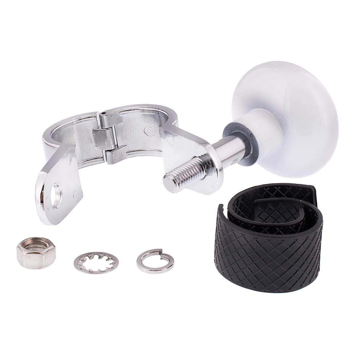 Heavy Duty Steering Wheel Spinner - Pearl White - Thumbnail 7