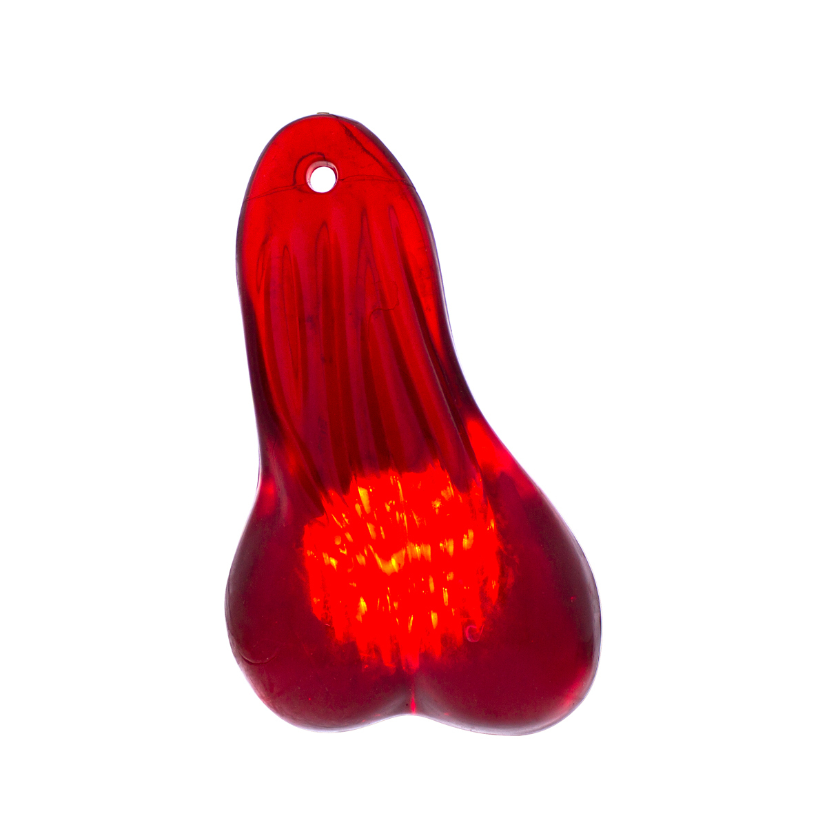 8-1/4" Tall Large Low-Hanging Rubber Balls With LED Light - Red LED - Thumbnail 6