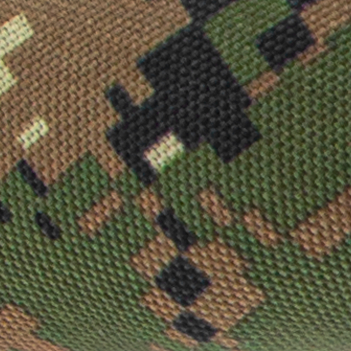 18" Cloth & Suede Camouflage Steering Wheel Cover - Digital Woodland Style - Thumbnail 4