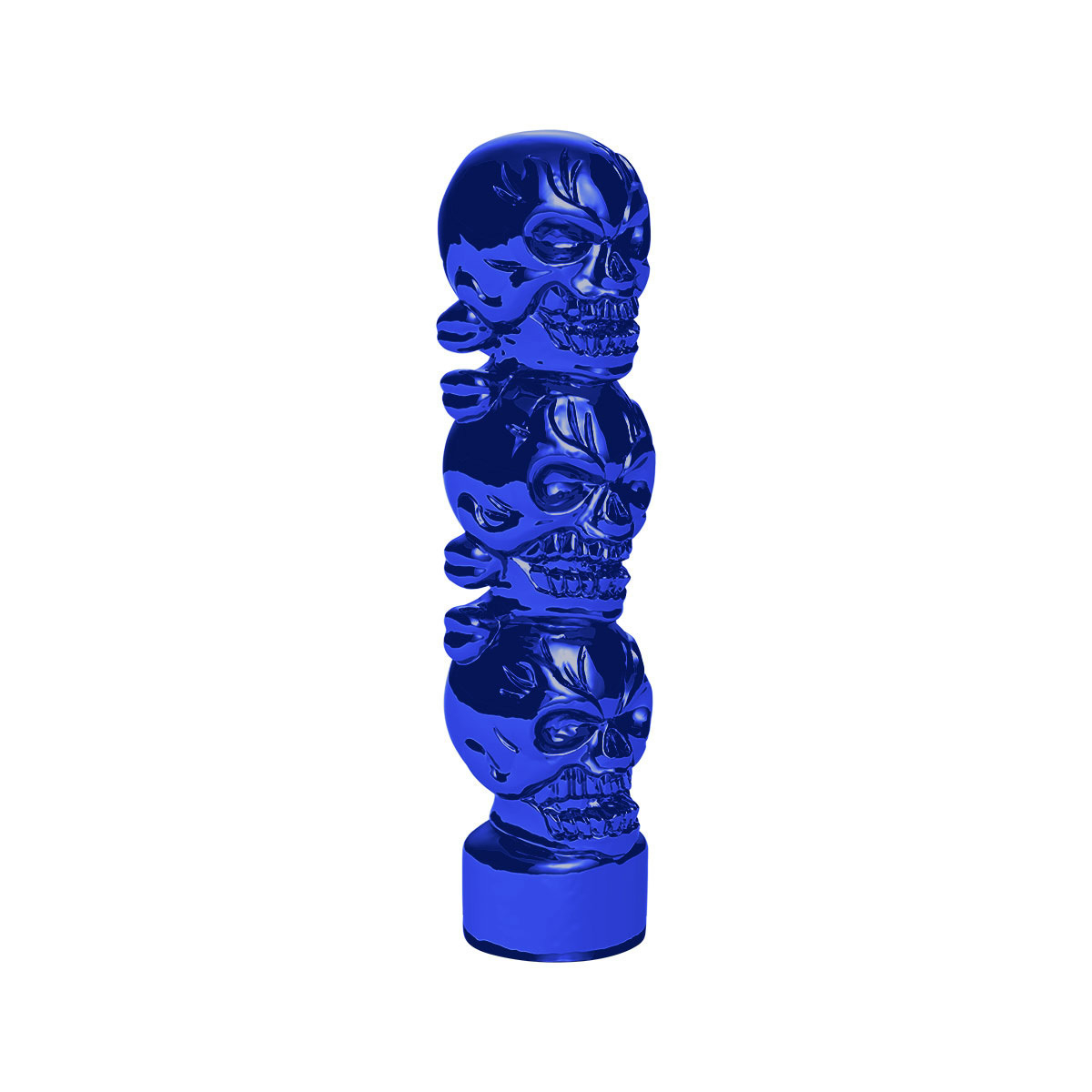 1/2"-13 Thread-On 3 Skull Candy Color Shift Knob-Indigo Blue - Thumbnail 6