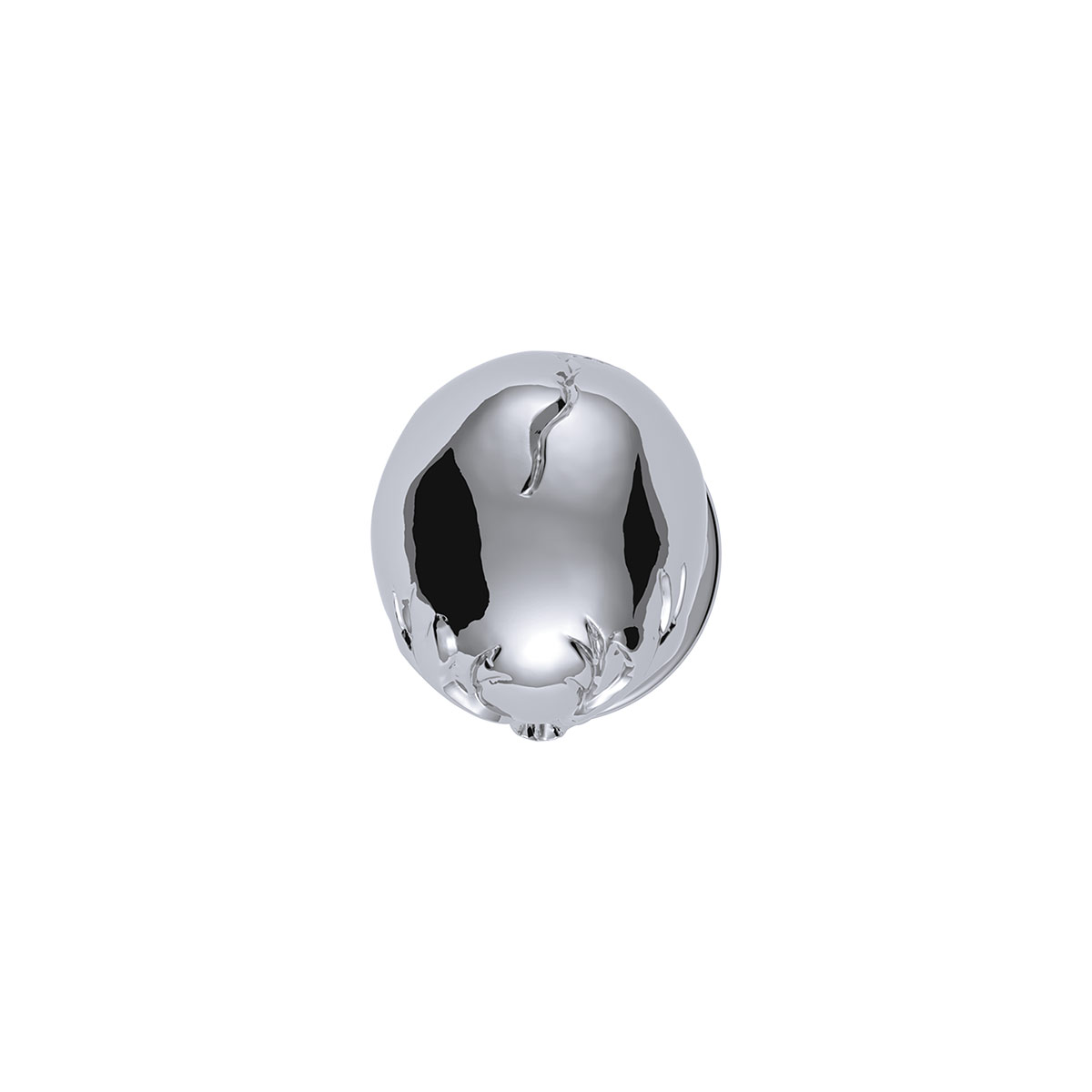 Thread-On 3-Skulls Gearshift Knob With Adapter For Eaton-Fuller 9/10 Speed Shifter-Chrome - Thumbnail 4