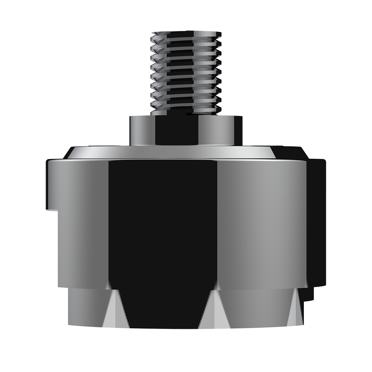 1/2"-13 Thread-On Shift Knob Mounting Adapter For Eaton Fuller Style 13/15/18 Shifter - Chrome (Bulk) - Thumbnail 3