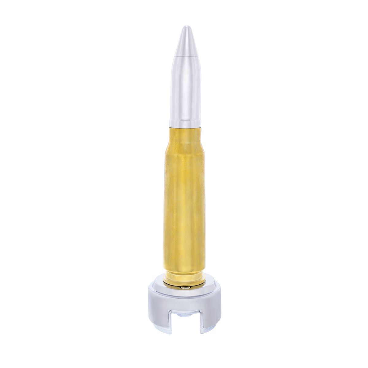 50 Caliber Bullet Style Thread-On Gearshift Knob With 13/15/18 Speed Adapter