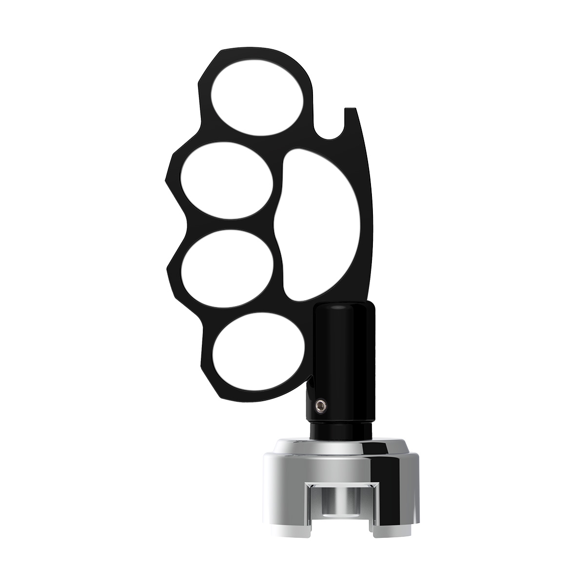 Knuckle Gearshift Knob With 13/15/18 Speed Adapter - Black - Thumbnail 2