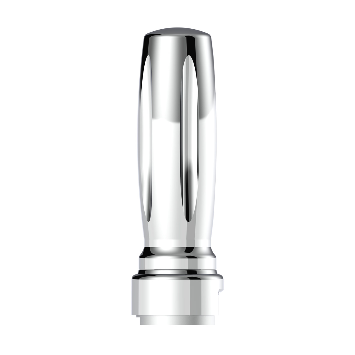 M30X3.5 Thread-On Vegas Style Gearshift Knob With 13/15/18 Speed Adapter - Chrome/Vertical - Thumbnail 2