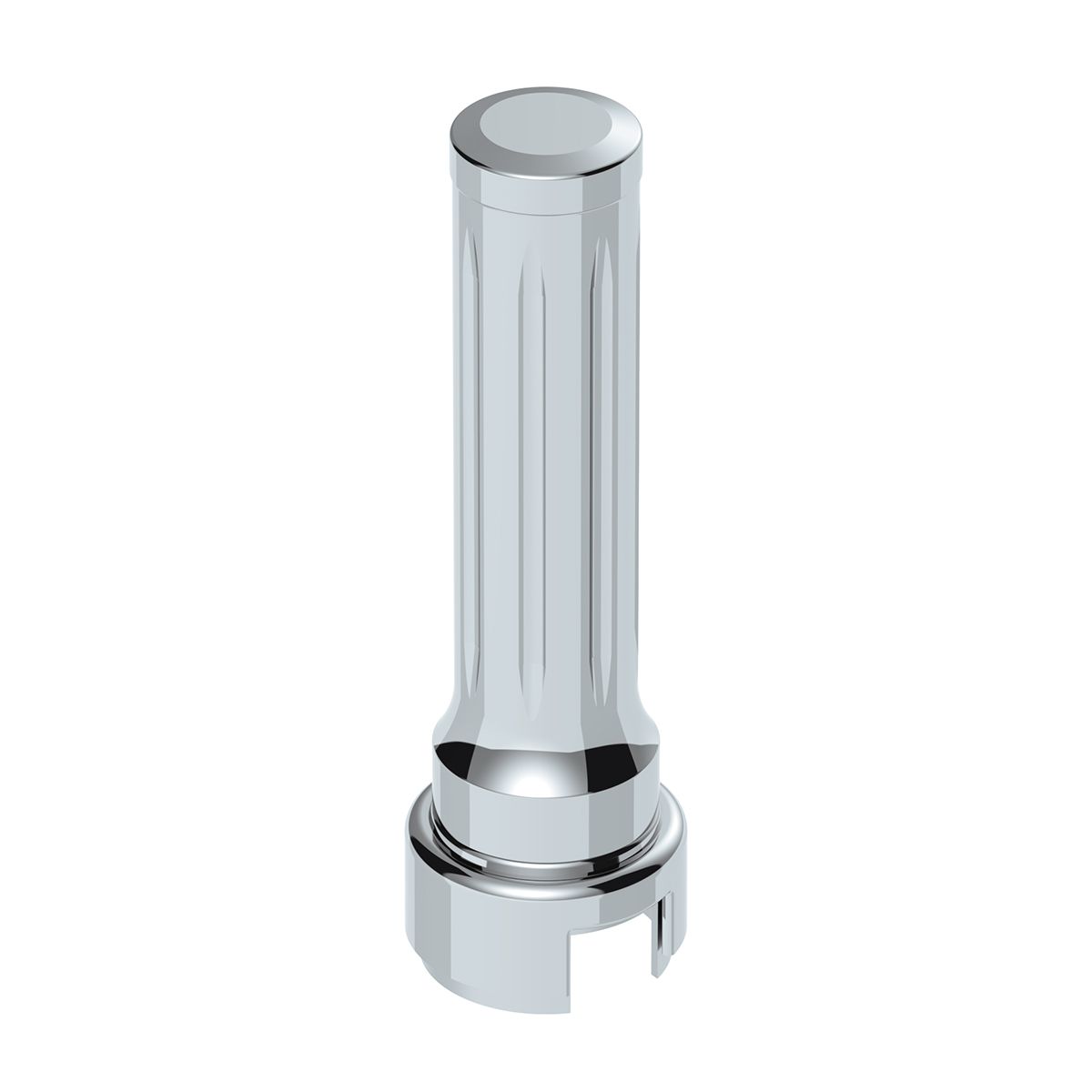 Thread-On Dallas Style Gearshift Knob With 13/15/18 Speed Adapter - Chrome/Vertical
