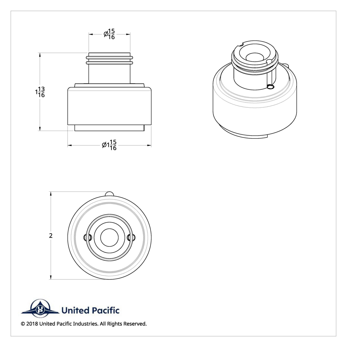 Gearshift Adapter W/LED Mount For Eaton-Fuller 9/10 Speed - Chrome/Vertical (Bulk) - Thumbnail 5
