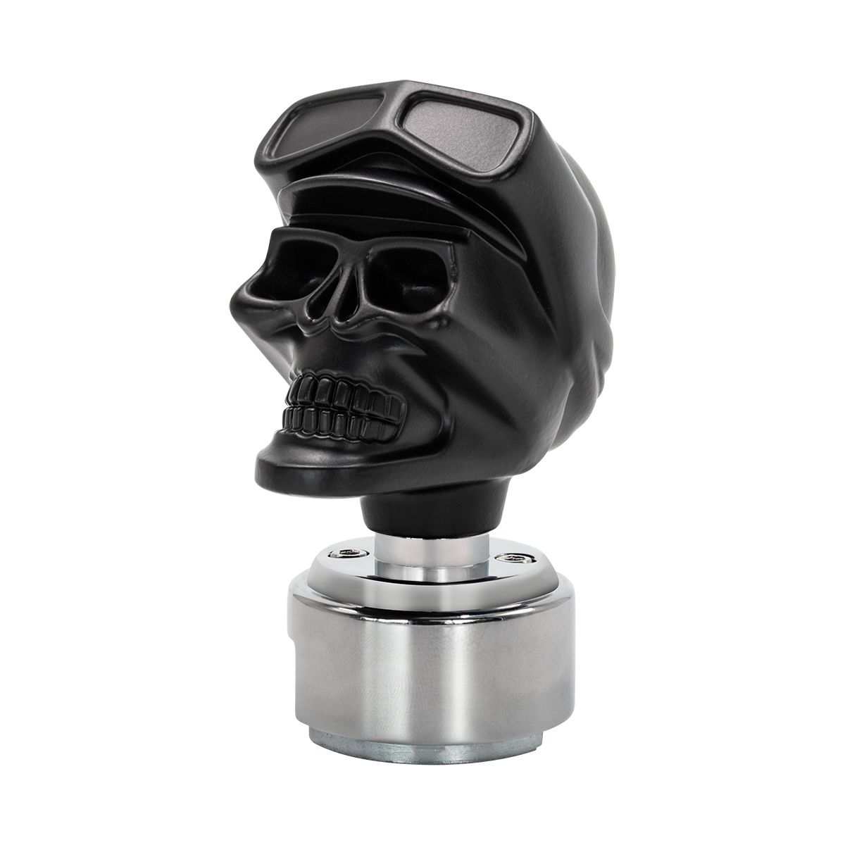Skull Biker Gearshift Knob With 13/15/18 Speed Adapter - Black
