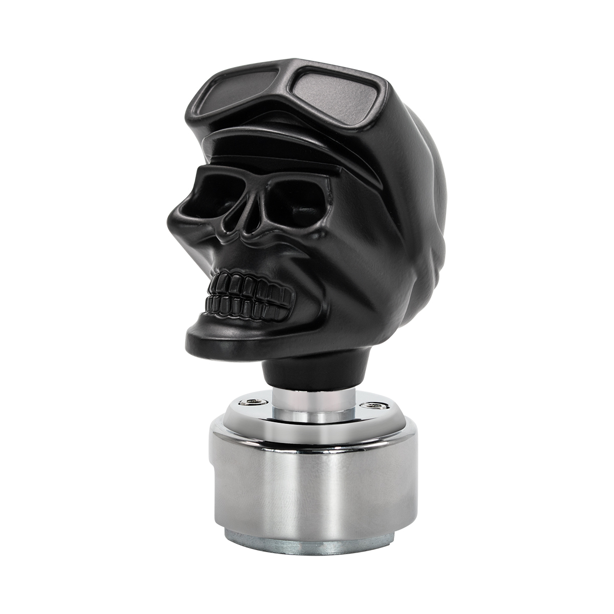 Skull Biker Gearshift Knob With 13/15/18 Speed Adapter - Black - Thumbnail 7