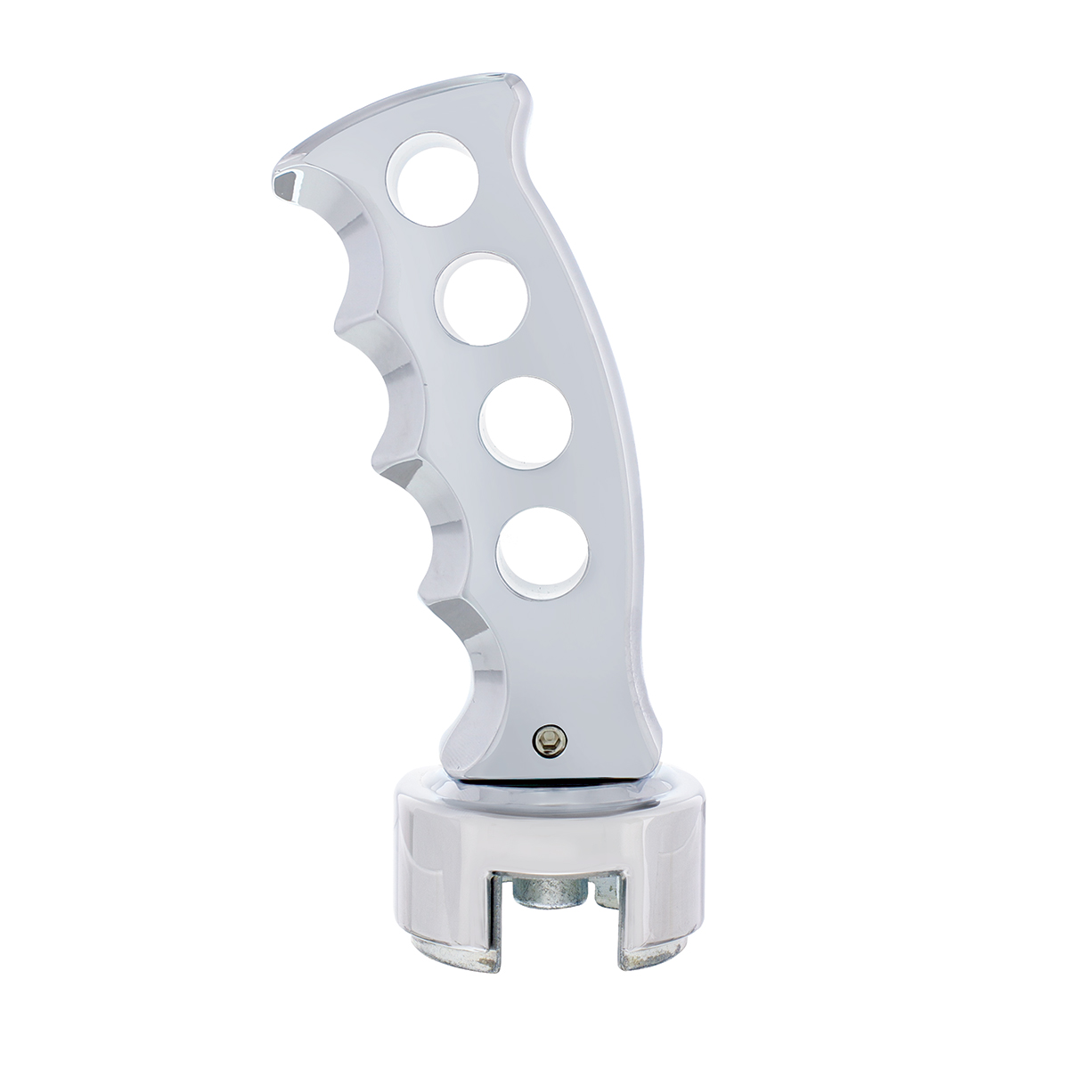 Gatling Style Gearshift Knob With 13/15/18 Speed Adapter - Chrome - Thumbnail 2