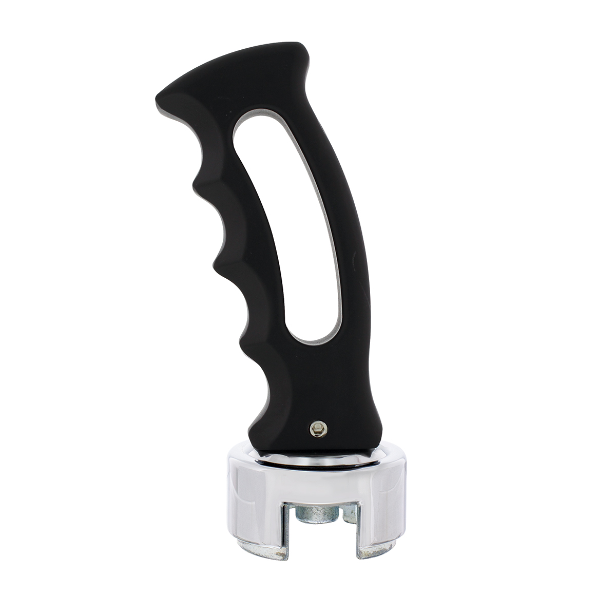 Slot Style Gearshift Knob With 13/15/18 Speed Adapter - Black - Thumbnail 2