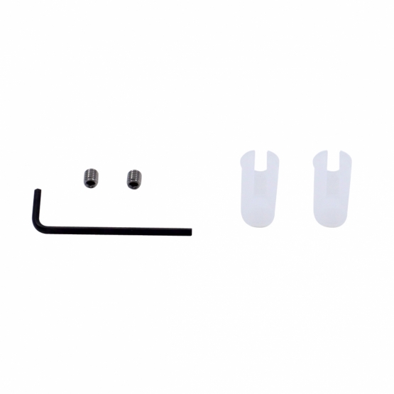 Skulls Pistol Grip Gearshift Knob - Black/Chrome - Thumbnail 4