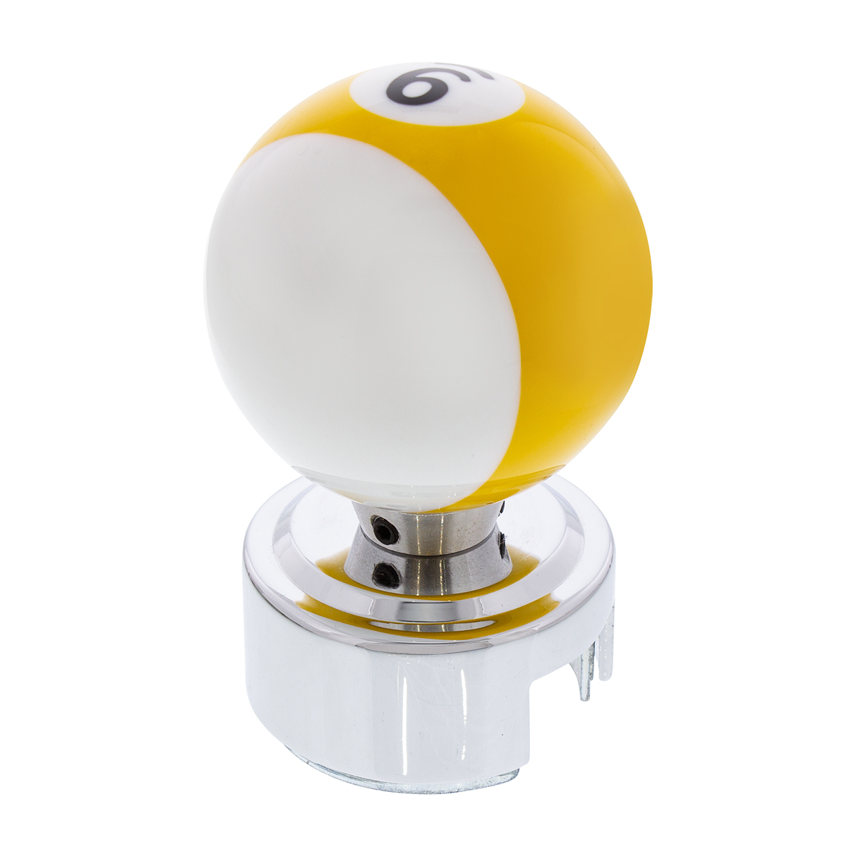 Number 9 Pool Ball Gearshift Knob For 13/15/18 Speed Eaton Style Shifters - Thumbnail 2