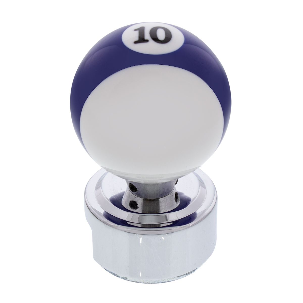 Number 10 Pool Ball Gearshift Knob For 13/15/18 Speed Eaton Style Shifters